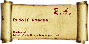 Rudolf Amadea névjegykártya