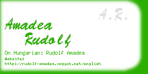 amadea rudolf business card